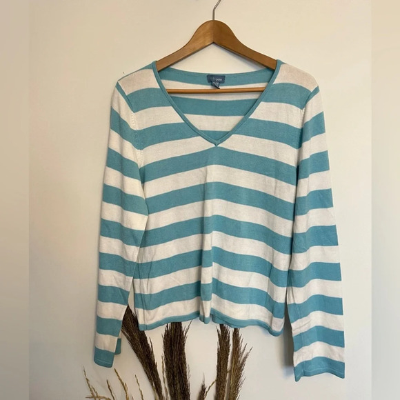 5/20$ Très you blue and white striped long sleeves shirt size XL - Picture 2 of 4